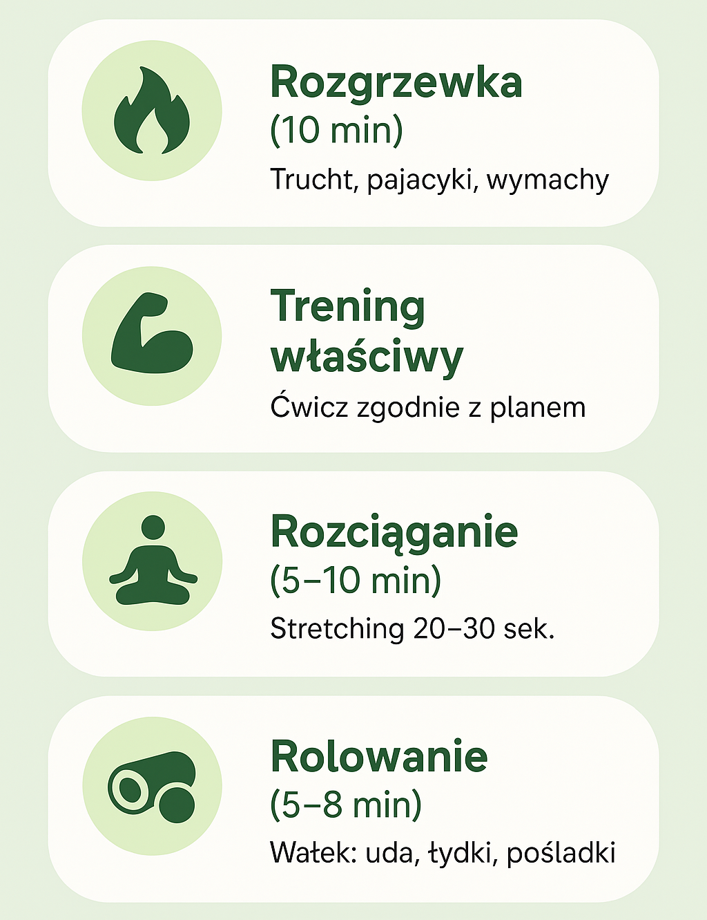 Co robić przed treningiem i po nim?